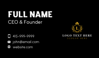 Royalty University Shield Business Card