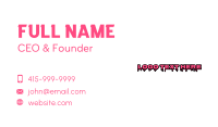 Art Business Card example 2