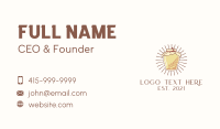 Kombucha Jar Rays Business Card Design