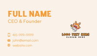 Burito Fox Cafeteria Business Card