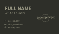 Street Paint Wordmark Business Card