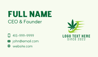 Cannabis Delivery Service  Business Card Design