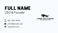 Fast Panther Animal Business Card Design