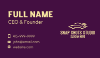 Simple Car Lines Business Card Design