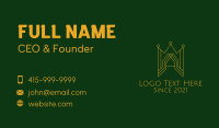 Gold Castle Crown  Business Card