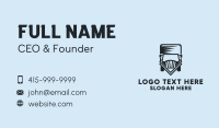 Truck Courier Delivery  Business Card Design
