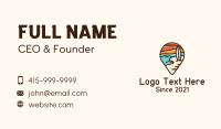 Beachside Location Surf Board Business Card Design