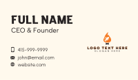 Flame Fish Grill Business Card