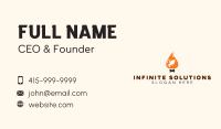 Flame Fish Grill Business Card Design