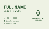 Human Organic Leaf Business Card