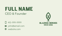 Human Organic Leaf Business Card Image Preview