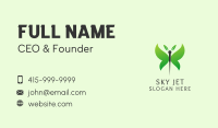 Natural Acupuncture Butterfly Business Card