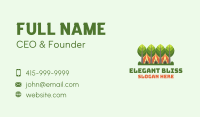 Forestry Camping Tent Business Card