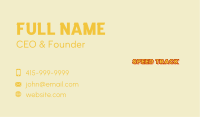Animated Business Card example 2