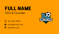 Soccer Football Varsity League Business Card Design