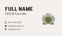 Homegrown Organic Lettuce Business Card Design