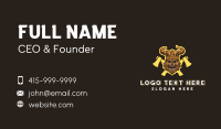 Viking Skull Warrior Axe Business Card