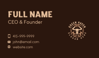 Texas Bull Skull Business Card Design