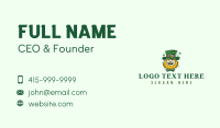 Shamrock Irish Leprechaun Business Card