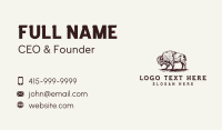 Bison Farm Animal Business Card