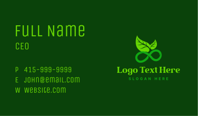 Natural Plant Infinity Business Card Image Preview