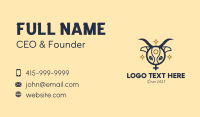 Ox Head Women Symbol Business Card Design