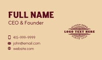 Maroon Vintage Business Business Card