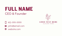 Floral Dessert Cake Business Card