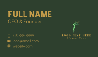 Green Tree Woman Business Card