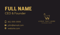 Wild Gold Alpaca Business Card