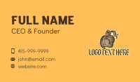 Brown Warrior Avatar Business Card