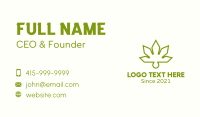 Hemp Leaf Oil Business Card Design