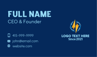 Electric Bolt Triangle Business Card
