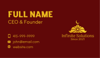 Islamic Moon Temple Business Card