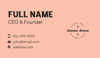 Script Badge Wordmark Business Card