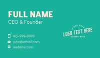 Pop Business Card example 2