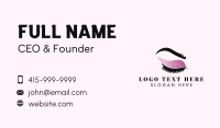 Eyelash Extensions Business Card example 1