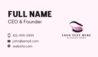 Glam Eye Makeup Business Card