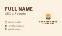 Burger Food Trolley Business Card