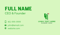 Green Chameleon Playground Business Card Design