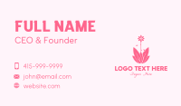 Pink Wellness Plant Business Card