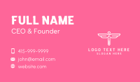 Pink And White Business Card example 4
