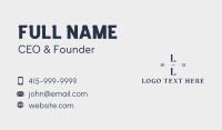 Premium Elegant Letter Business Card