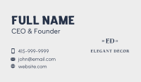 Premium Elegant Letter Business Card Image Preview