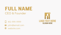 Golden Business Card example 3