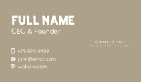 Elite Business Card example 1