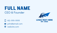 Ocean Wave Speedboat Business Card