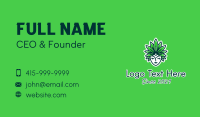 Organic Leaf Headdress  Business Card Design