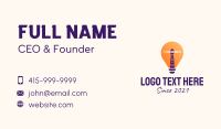 Lighthouse Light Bulb  Business Card