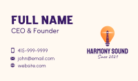 Lighthouse Light Bulb  Business Card